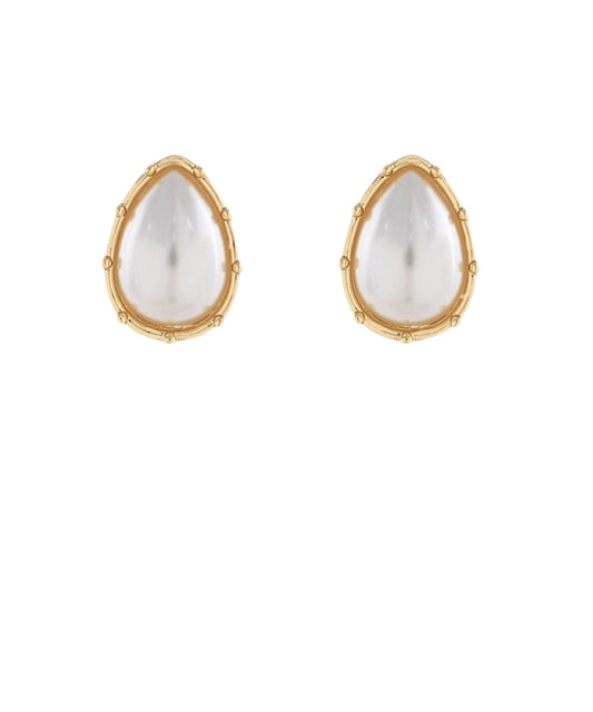 Teardrop Pearl Earrings