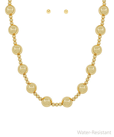 14mm Ball Station Necklace