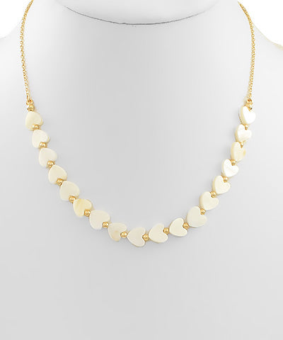 Acrylic Heart Bead Necklace