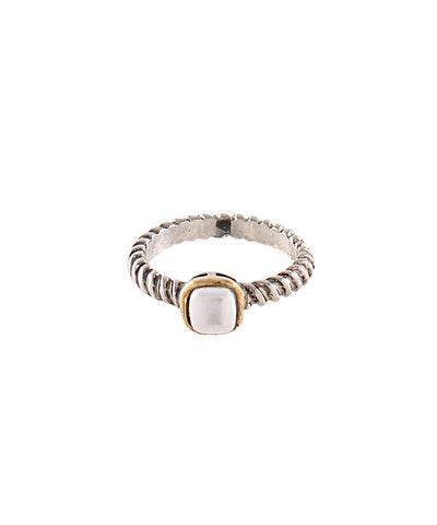 Pearl Charm Cable Ring