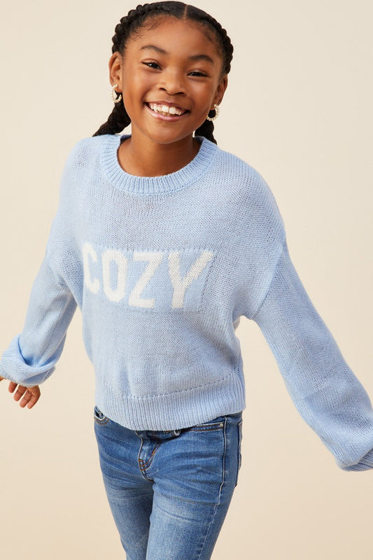 Hayden Girls Cozy Graphic Sweater