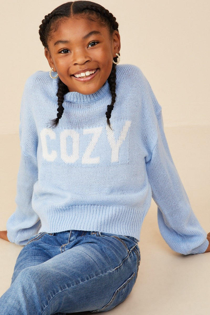 Hayden Girls Cozy Graphic Sweater