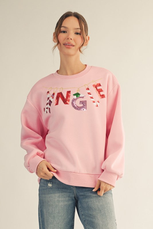 Sequin Jingle Sweatshirt