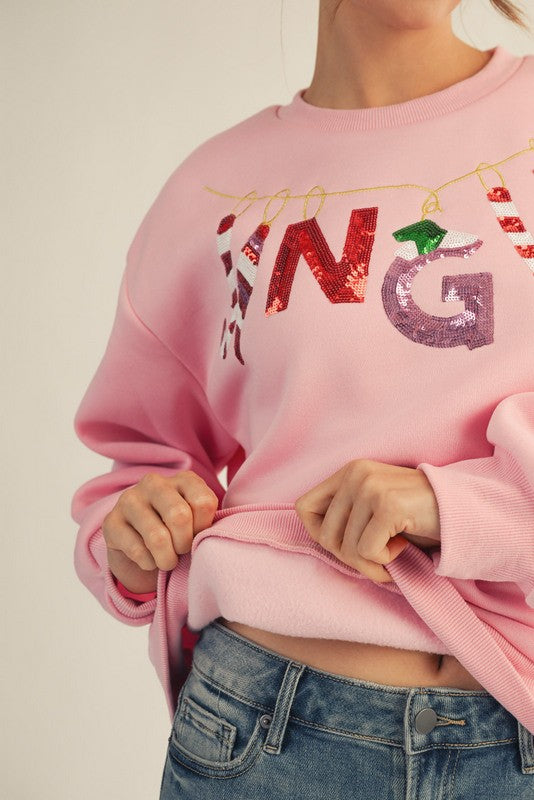 Sequin Jingle Sweatshirt