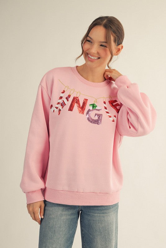 Sequin Jingle Sweatshirt