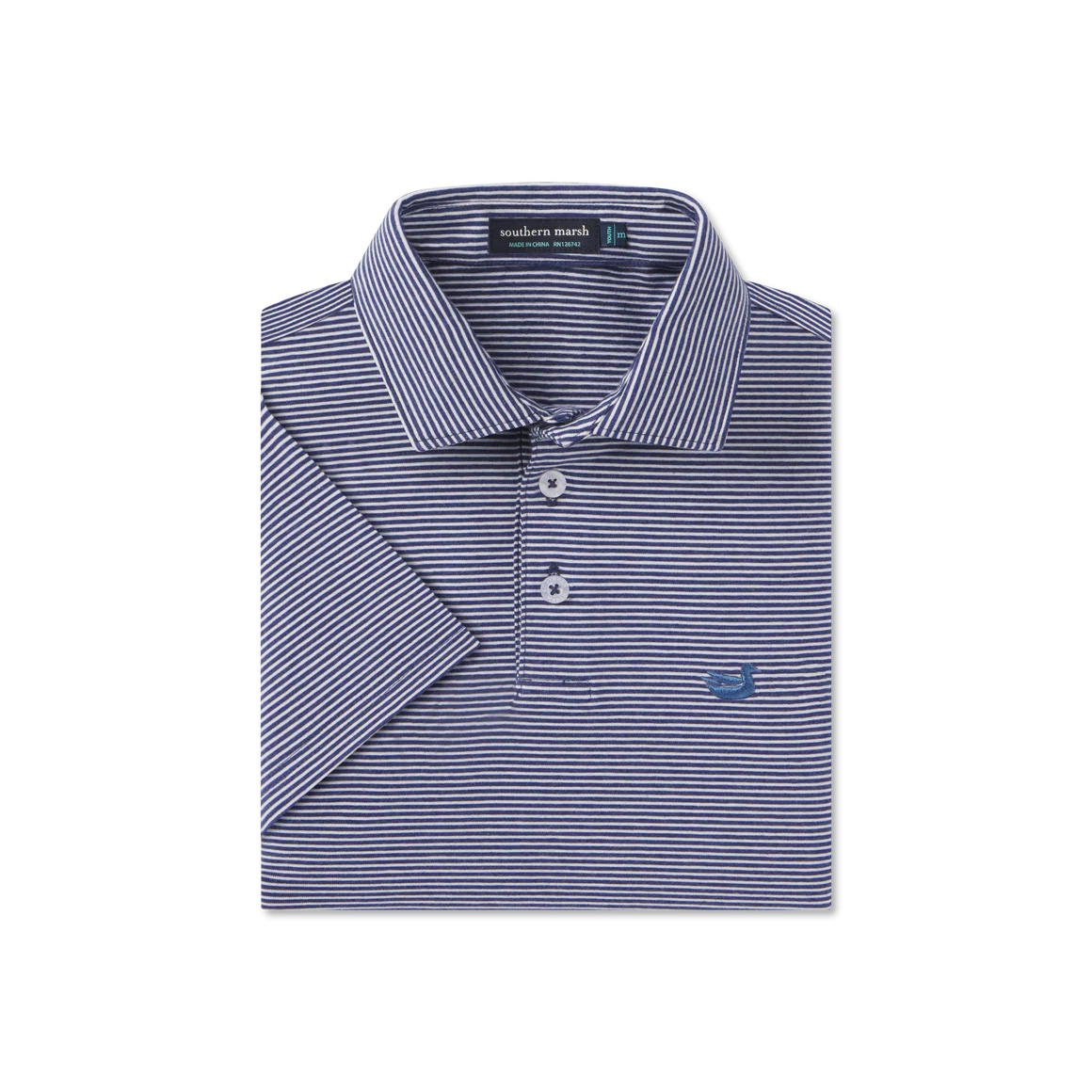 Southern Marsh Youth Amagansett Relaxed Polo - Stripe