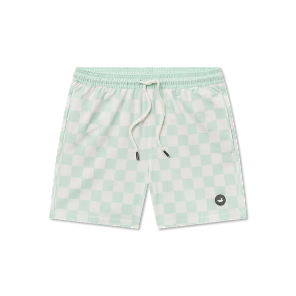 Southern Marsh Youth Harbor Stretch Lined Seawash™ Trunk - Checkmate