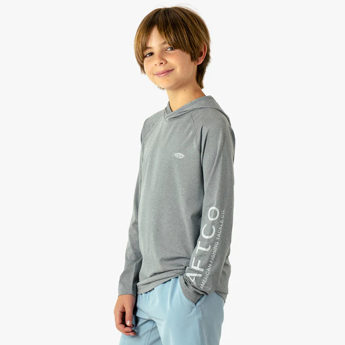 Aftco Youth Samurai Hood Performance LS Shirt