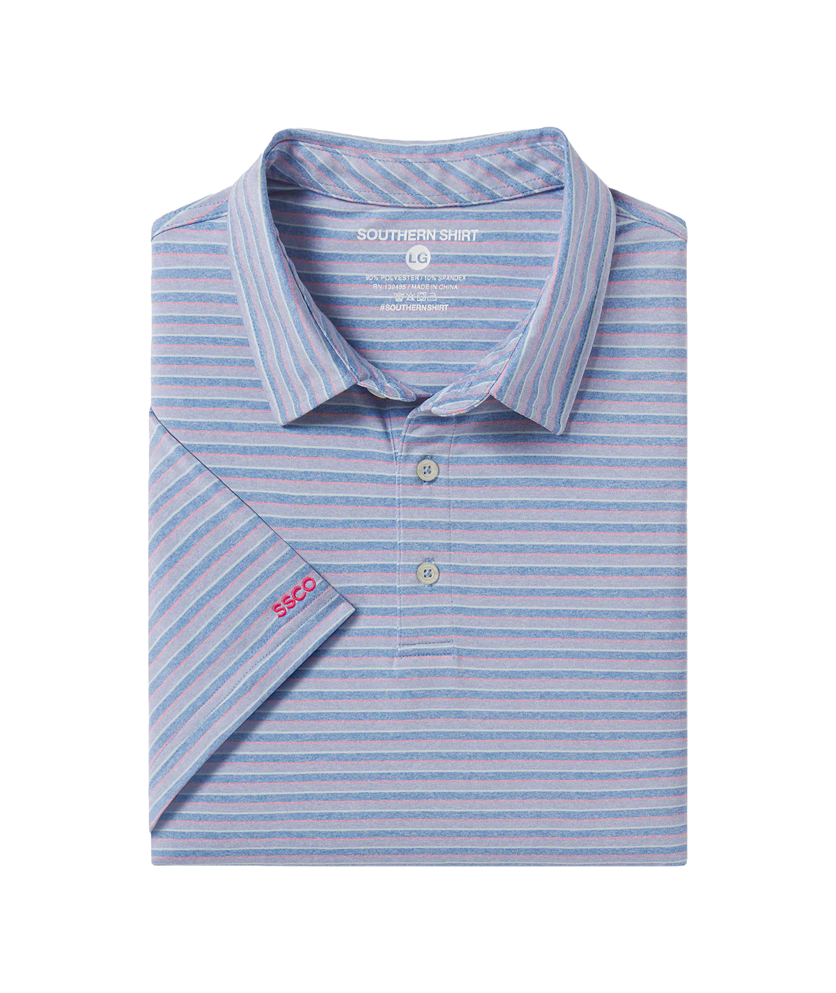 SSCO Cahaba Heather Stripe Polo