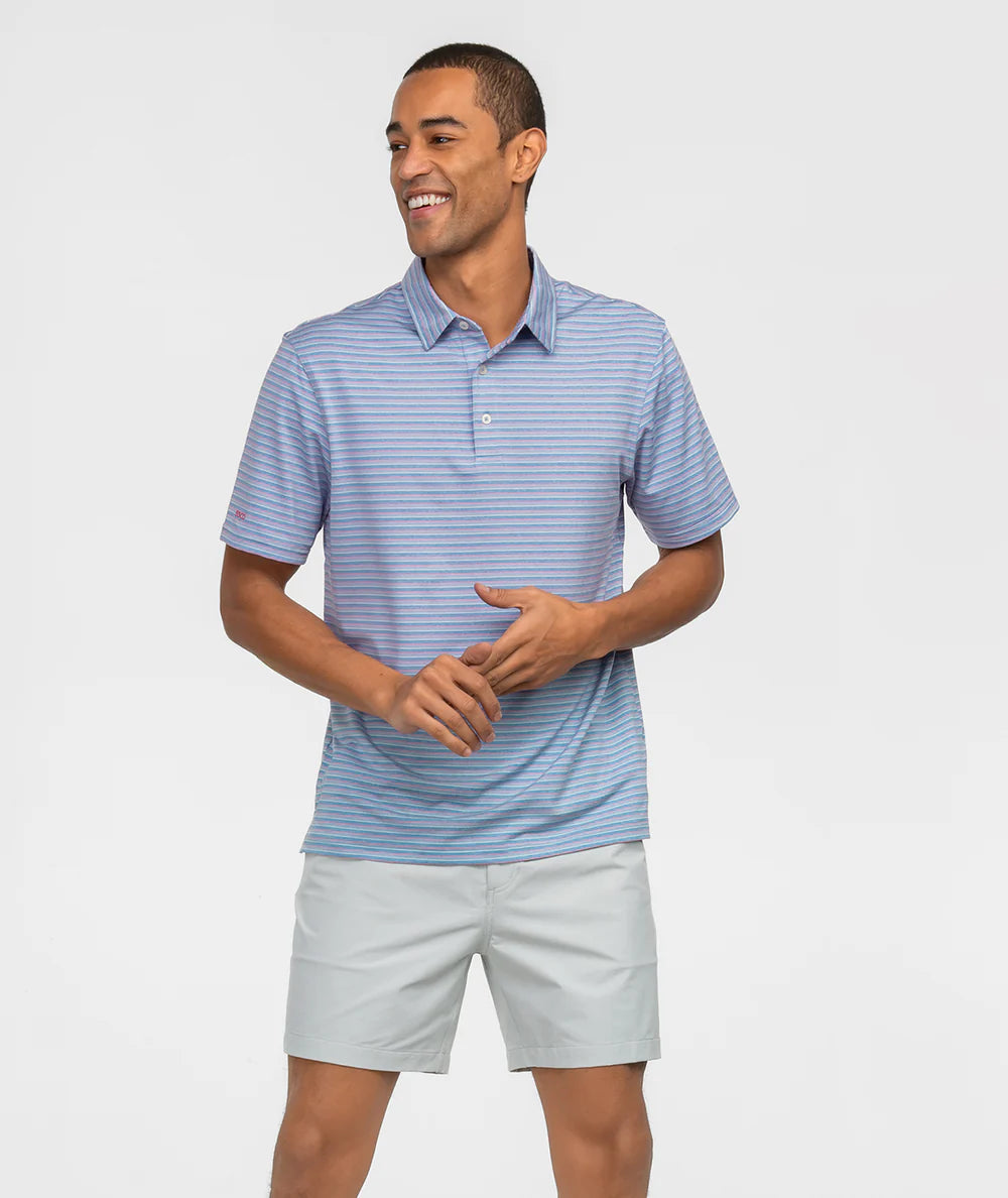 SSCO Cahaba Heather Stripe Polo