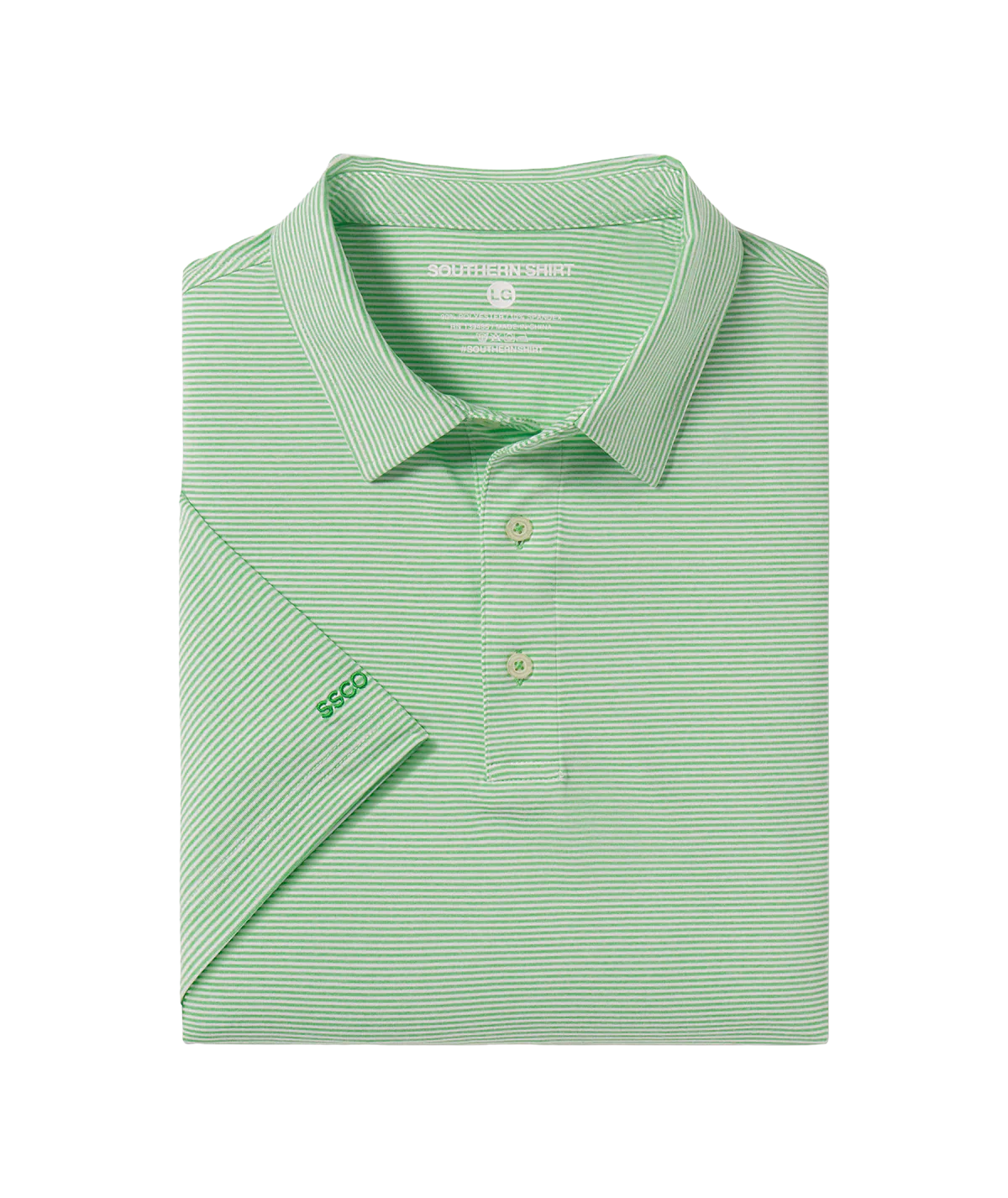 SSCO Heather Madison Stripe Polo