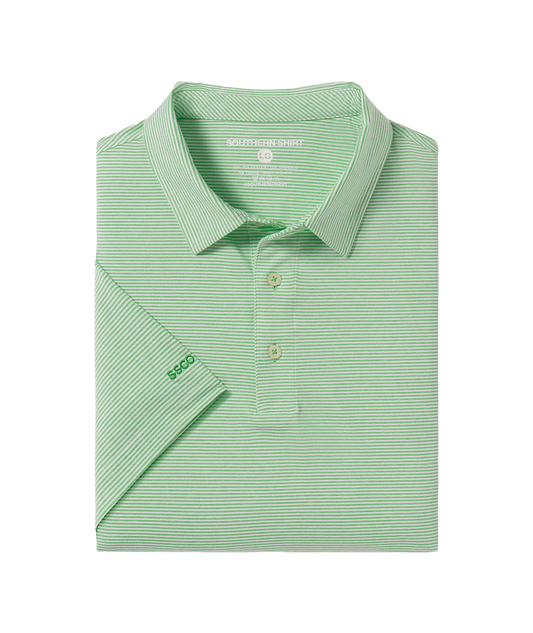 SSCO Heather Madison Stripe Polo