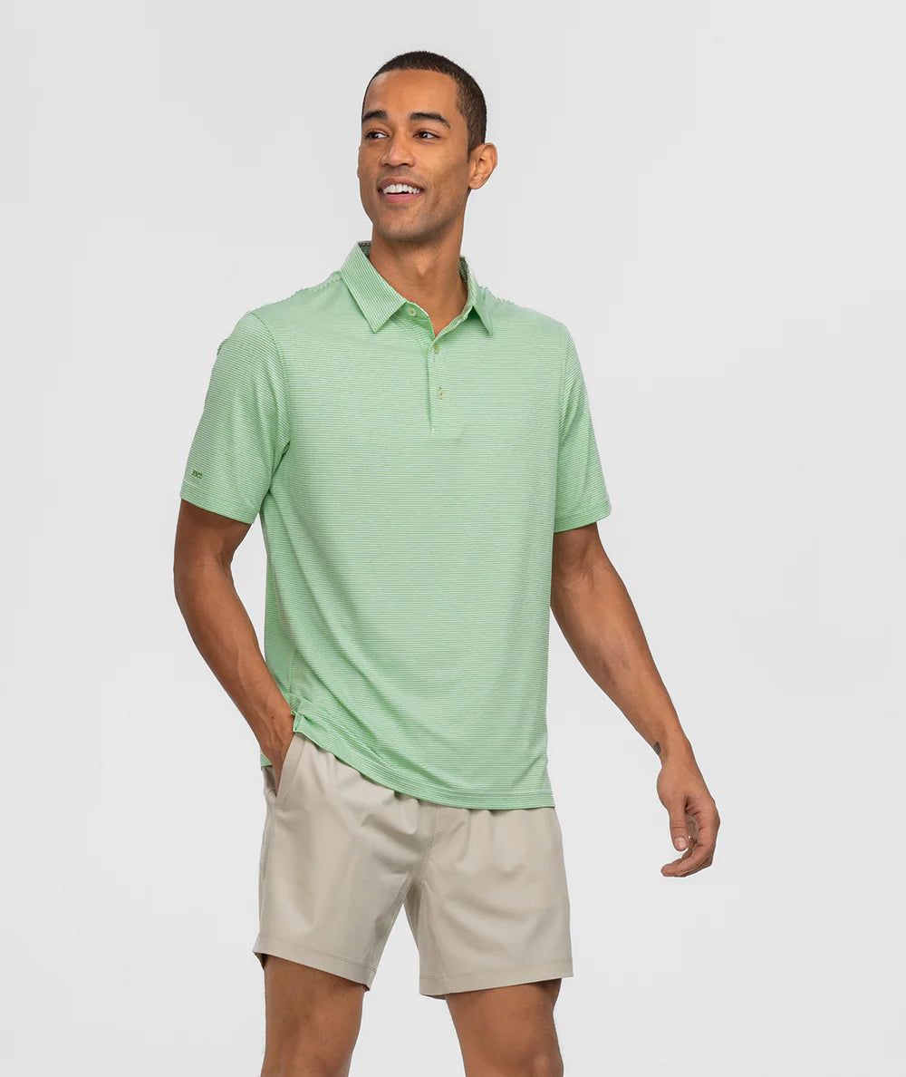 SSCO Heather Madison Stripe Polo