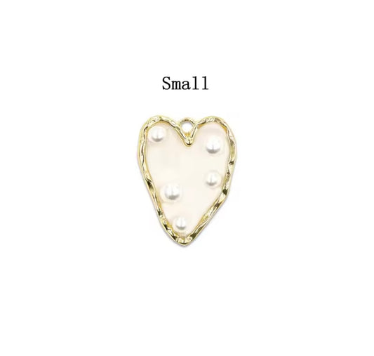 Heart & Pearl Charm