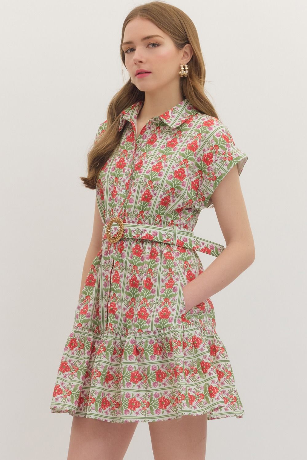 Flutter Sleeve Mini Dress