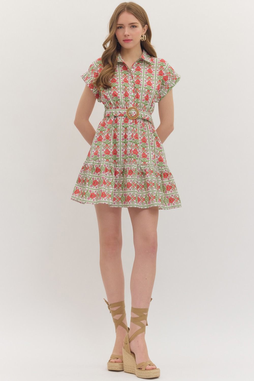Flutter Sleeve Mini Dress