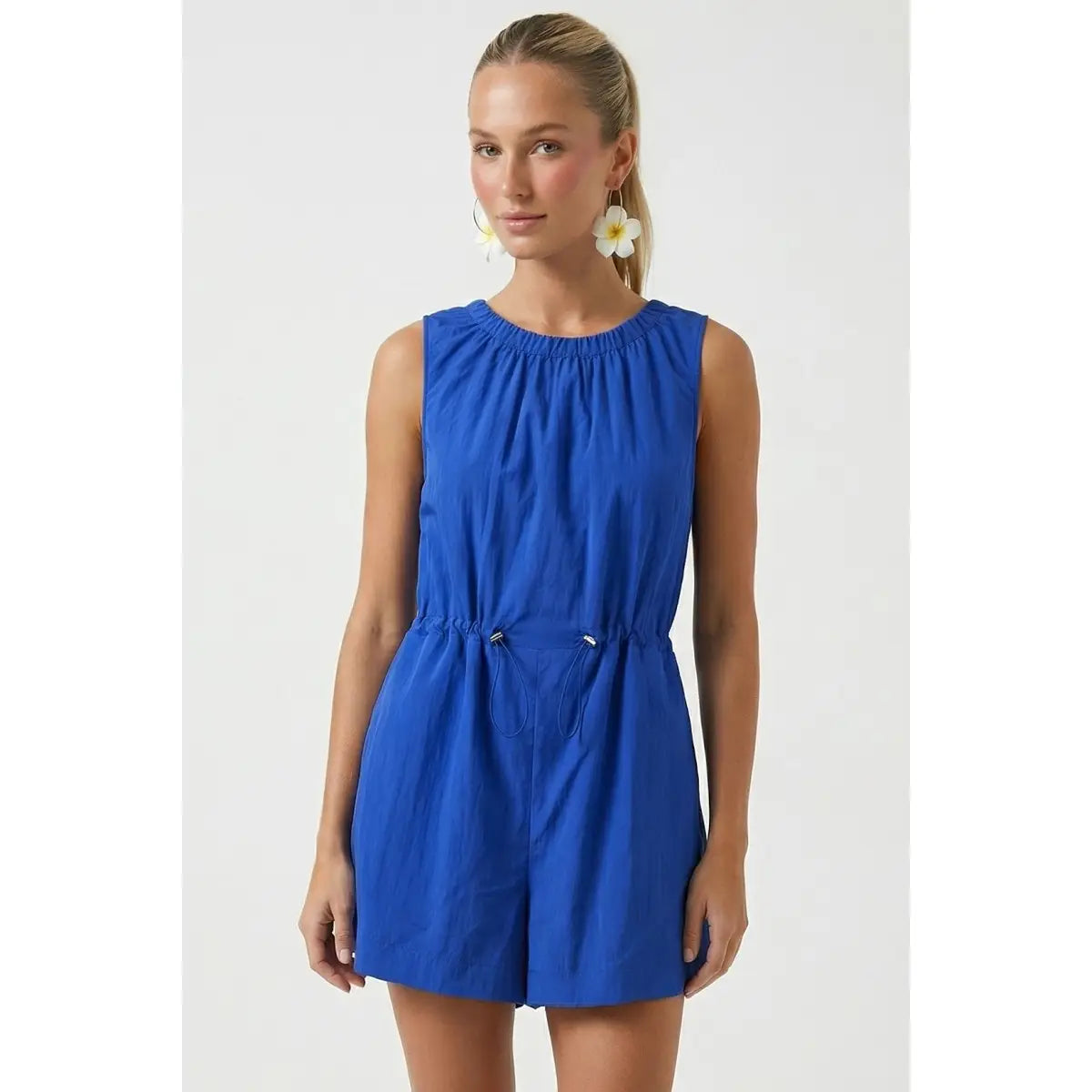Sleeveless Waist Stopper Romper