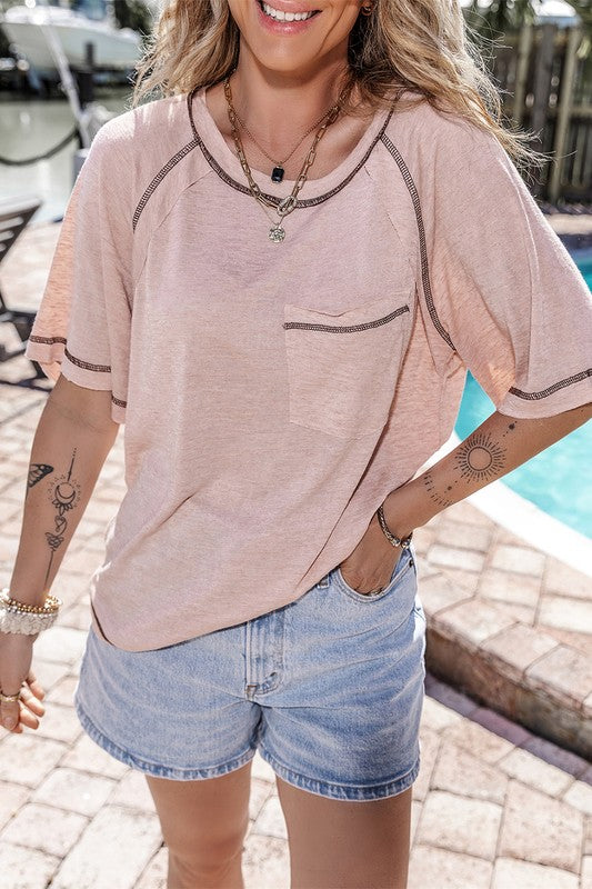 Reverse Seam Loose T-Shirt