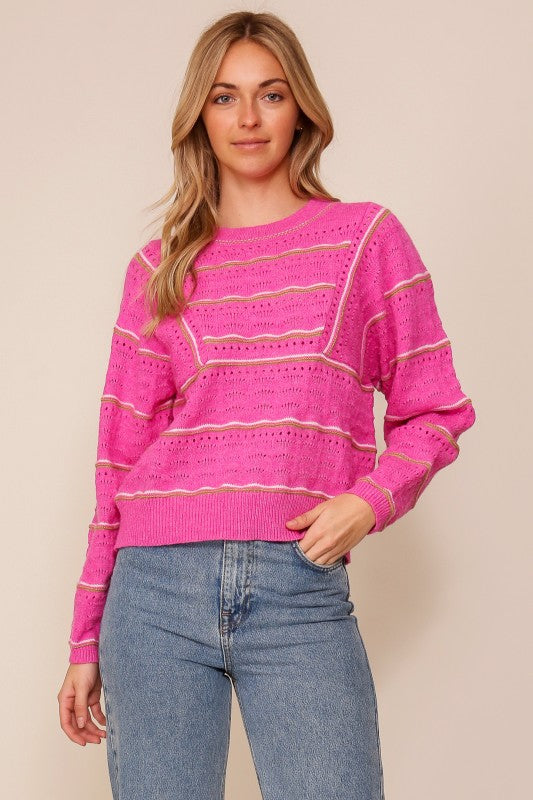 Textured Knit Sweater
