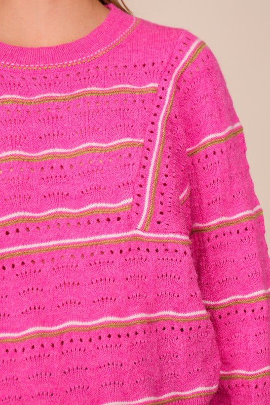 Textured Knit Sweater