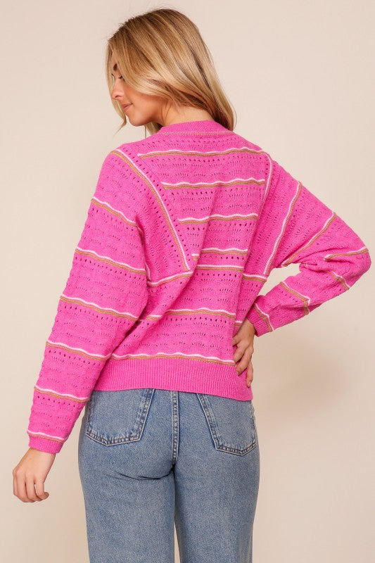 Textured Knit Sweater