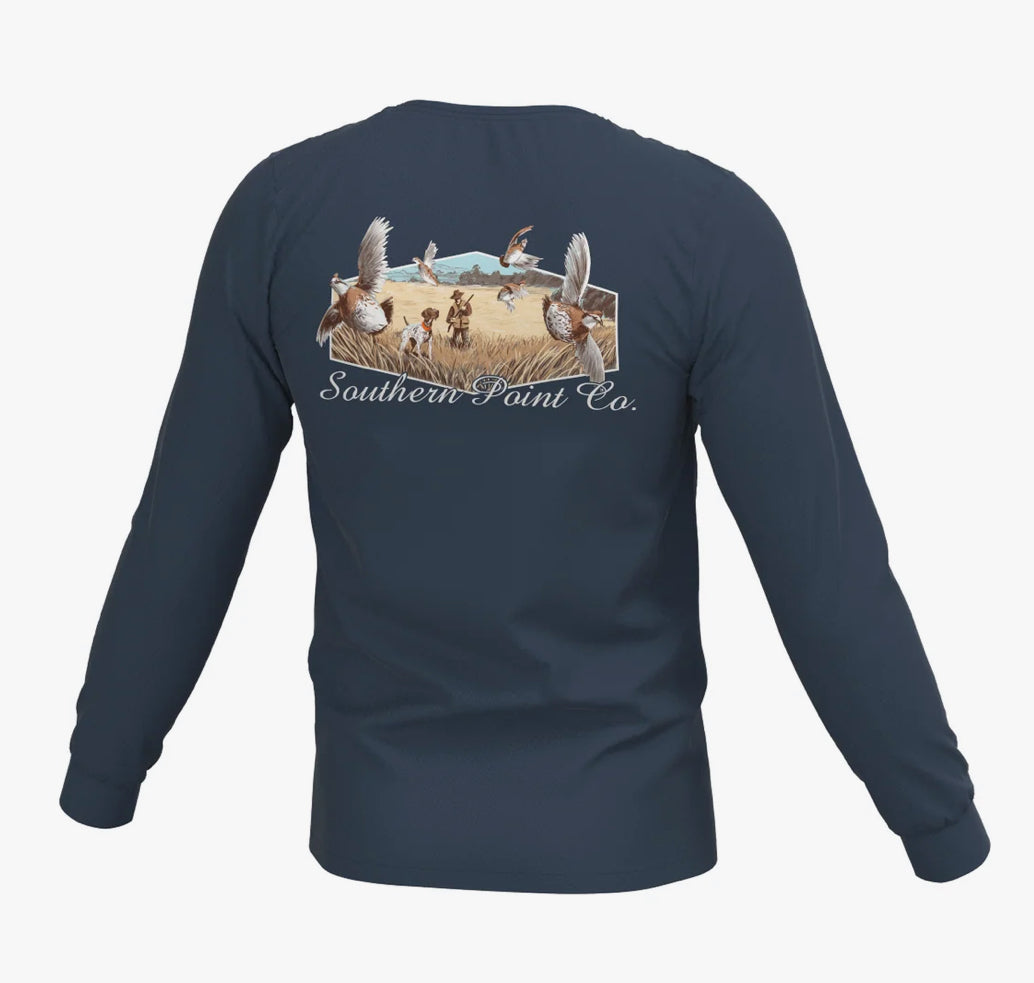 Southern Point Youth Covey Rise LS Pocket Tee