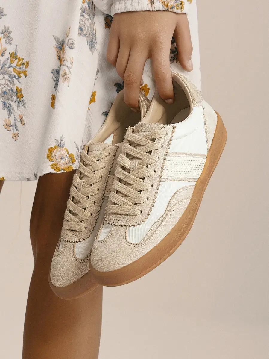 Dixie Side Stripe Lace-Up Sneakers