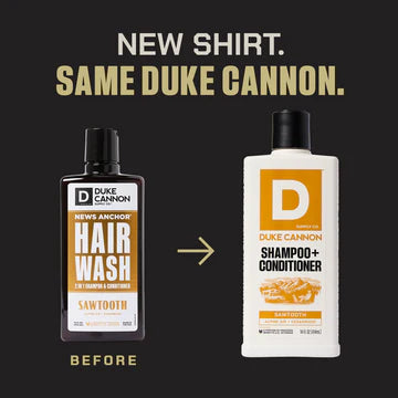 Duke Cannon Shampoo + Conditioner