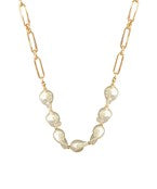 Baroque Pearl Chain Necklace