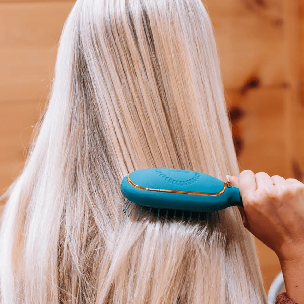 Detangler Hair Brush for Medium Hair-Teal With It