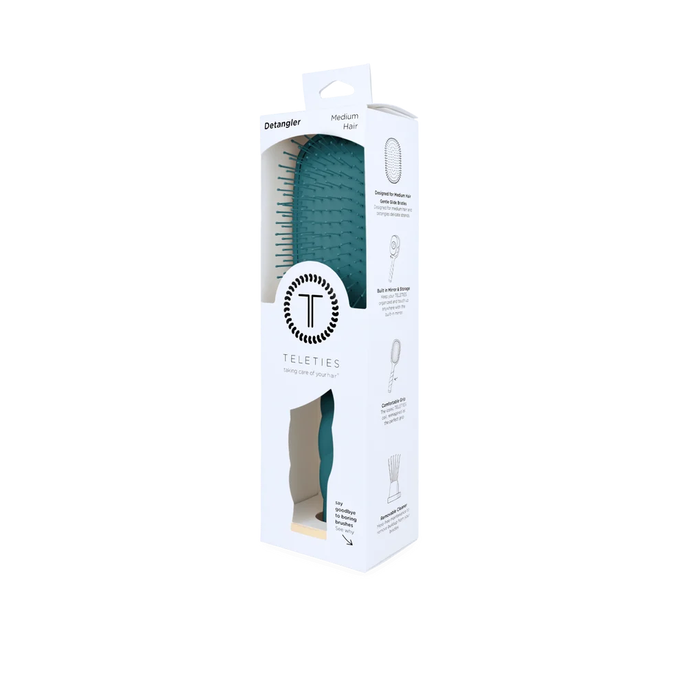 Detangler Hair Brush for Medium Hair-Teal With It