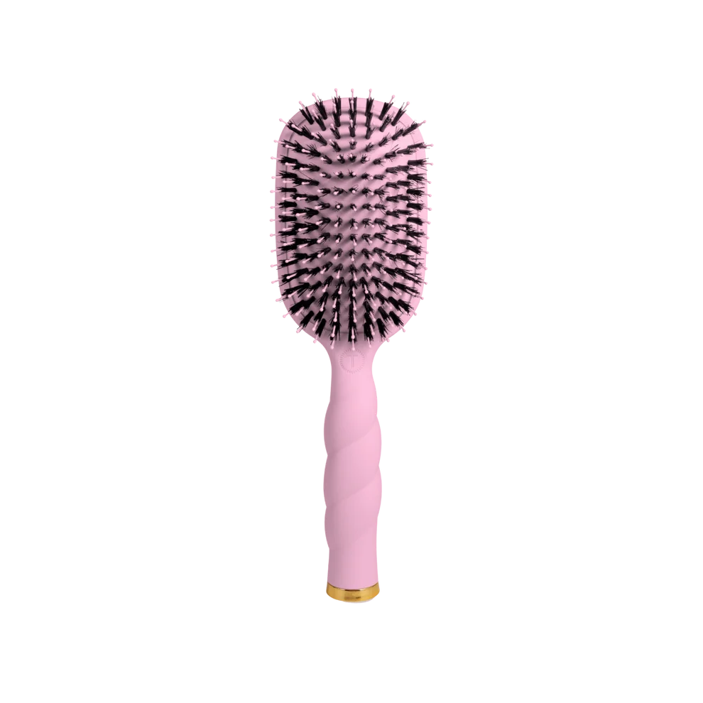 Teleties Boar Bristle Hair Brush - Bubblegum Pink