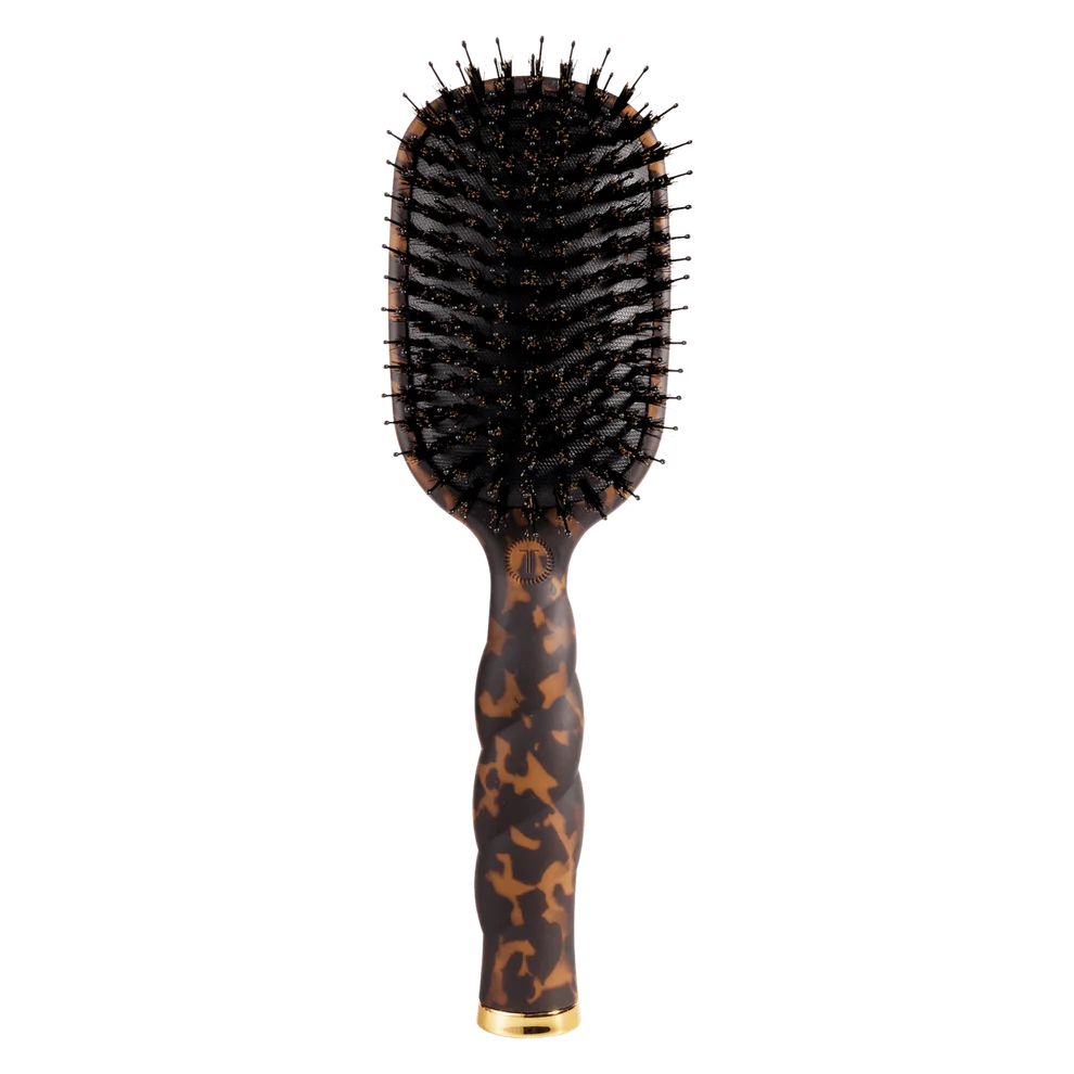 Teleties Boar Bristle Hair Brush - Tortoise