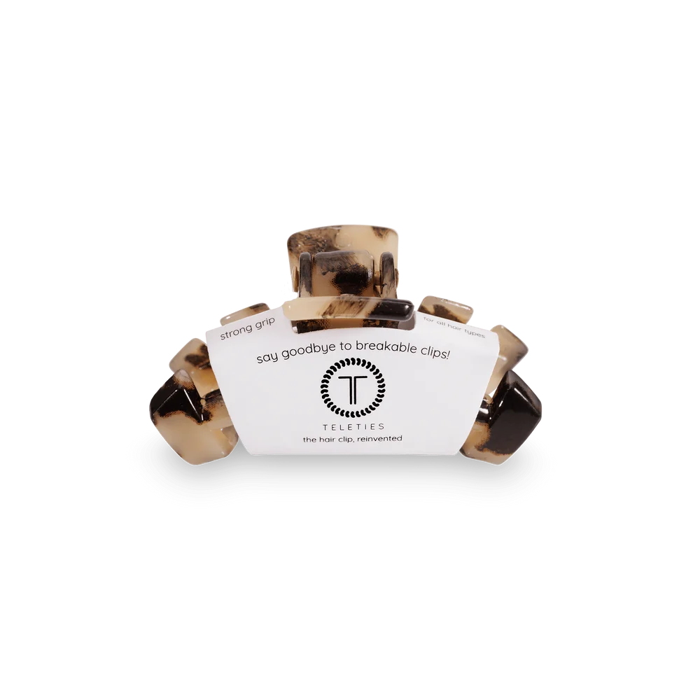 Teleties Classic Claw Clip Tiny -Blonde Tortoise