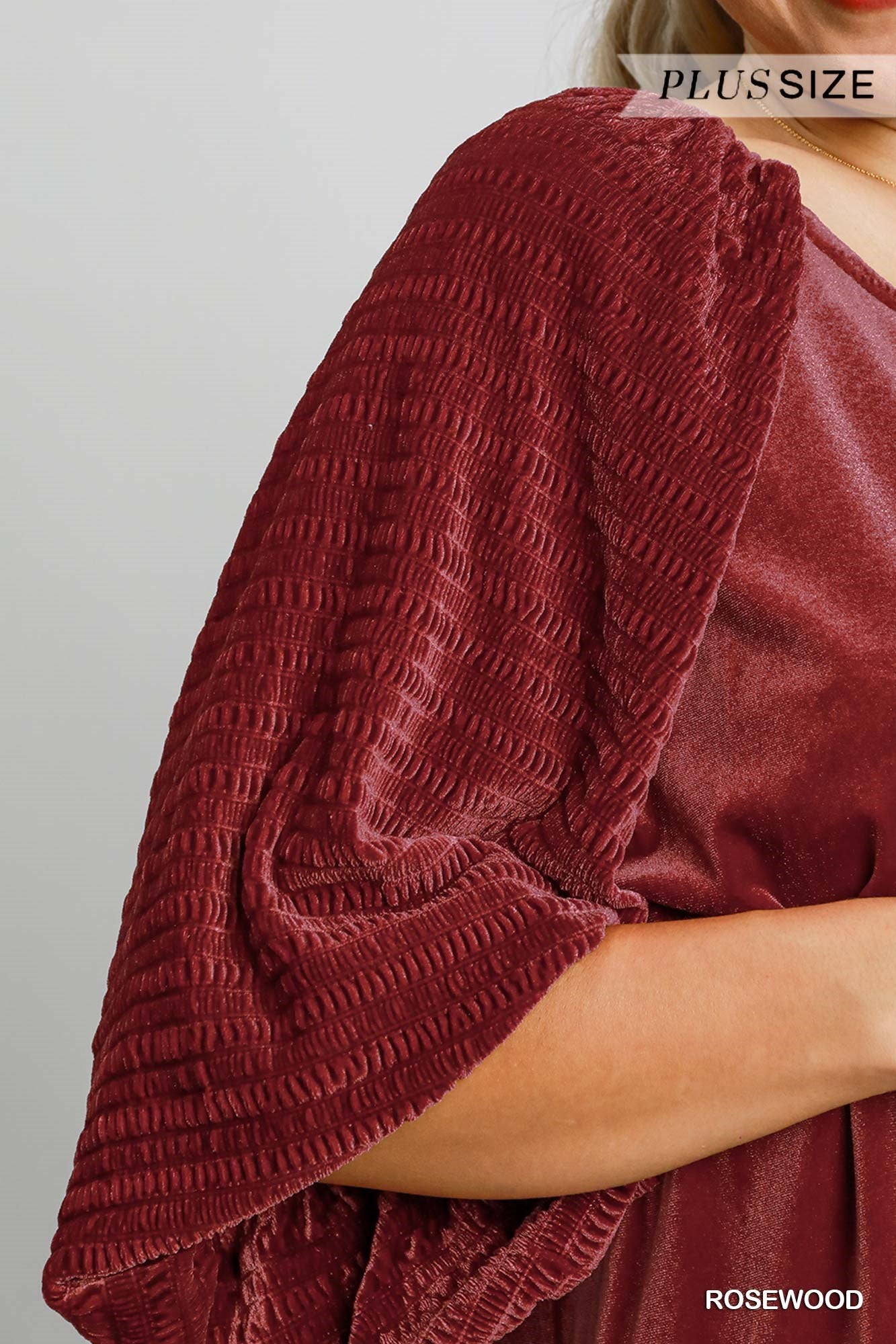 Round Neck Velvet Top