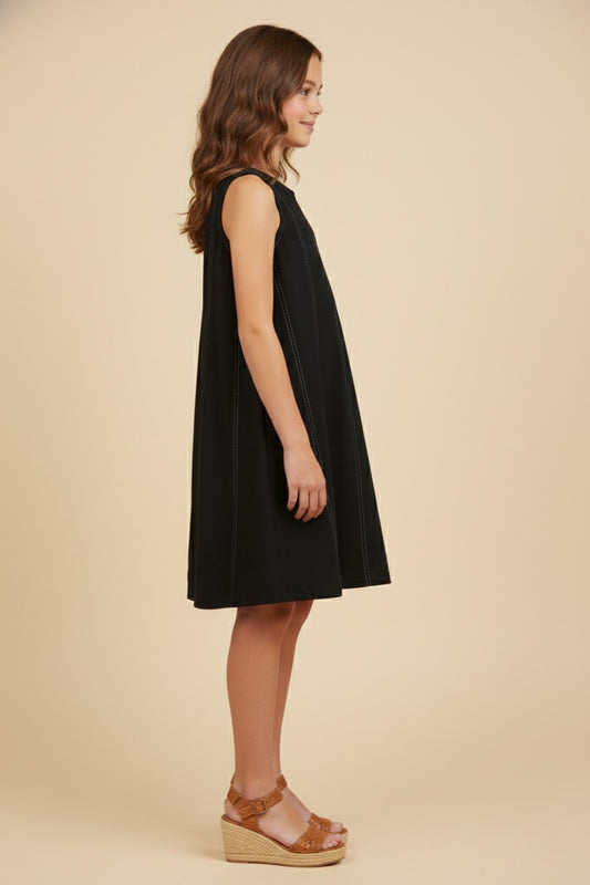 Hayden Girls Stitch Paneled Dress