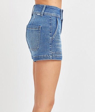 Risen Patched Front Pocket Shorts