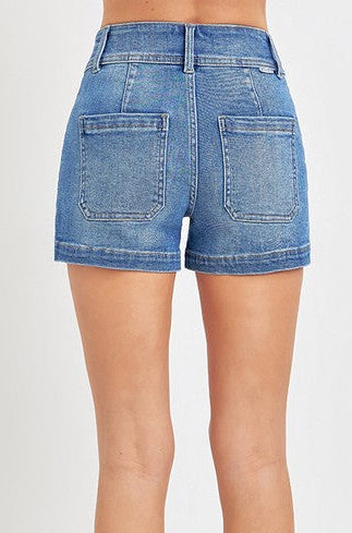Risen Patched Front Pocket Shorts