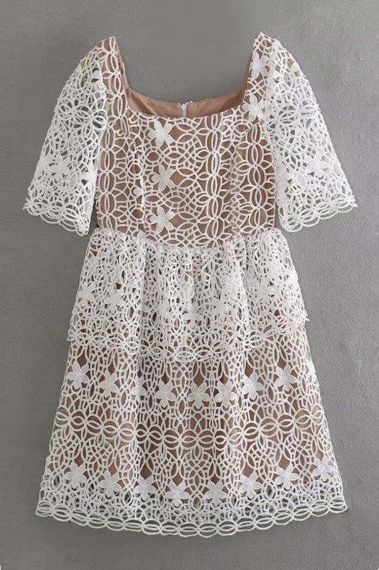 Large Lace Detail Dress