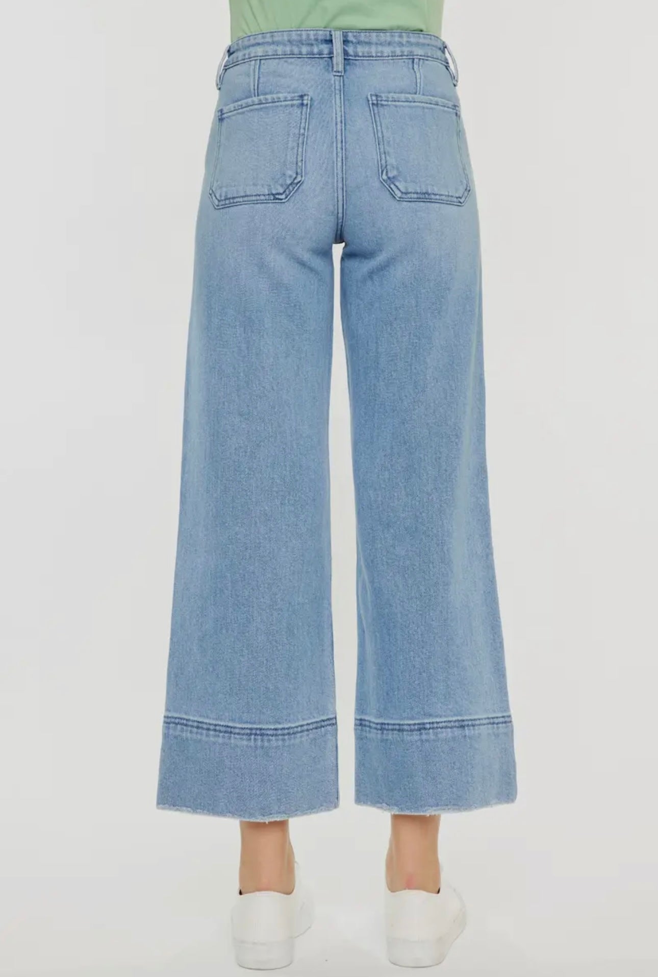 Kan Can Cropped Wide Leg Jeans