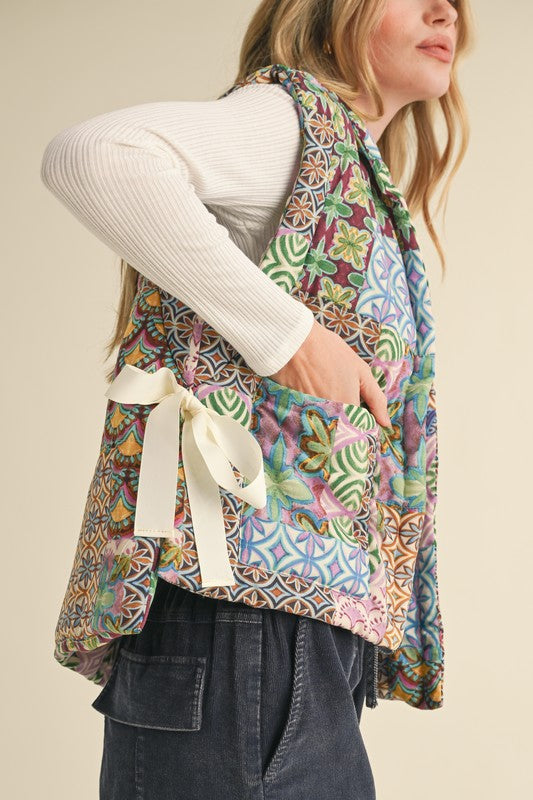 Patchwork Quilted Vest