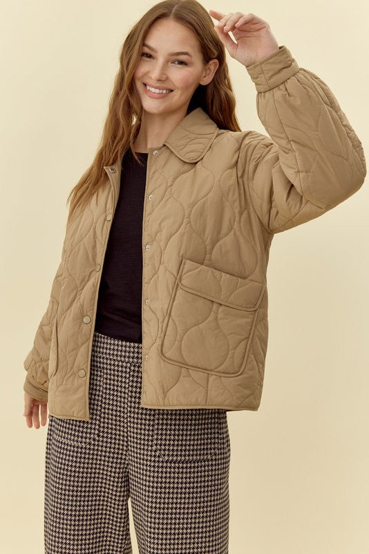 Quilted Jacket with Pockets