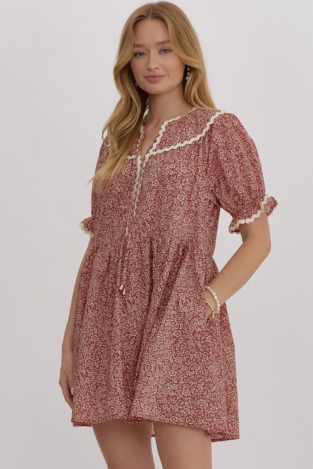 Floral V-Neck Dress
