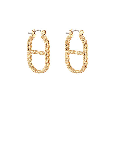 Braided Half Oval Earrings