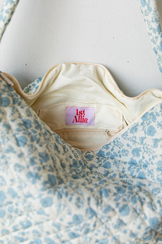 Puffy Quilted Large Tote Bag