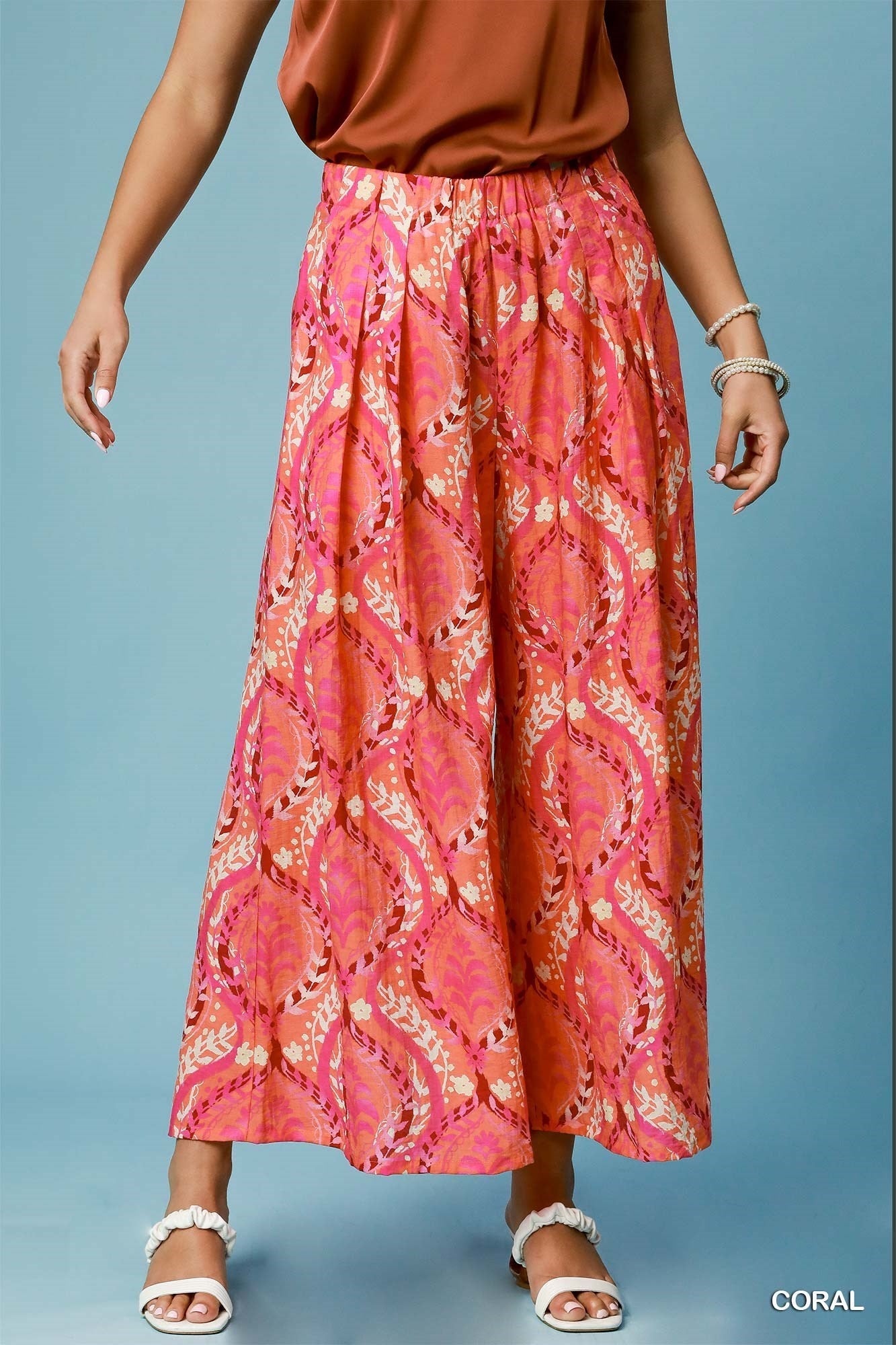 Wide Pull On Pants