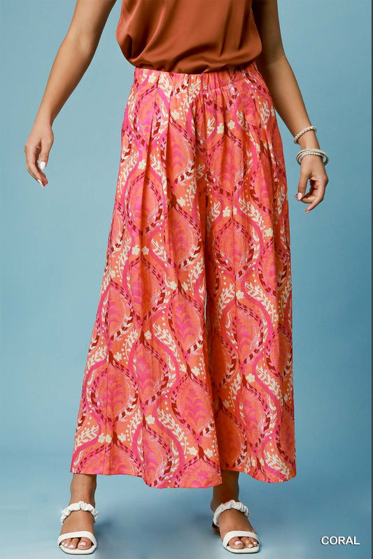 Wide Pull On Pants