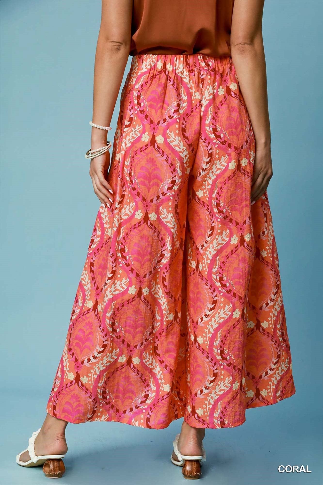 Wide Pull On Pants