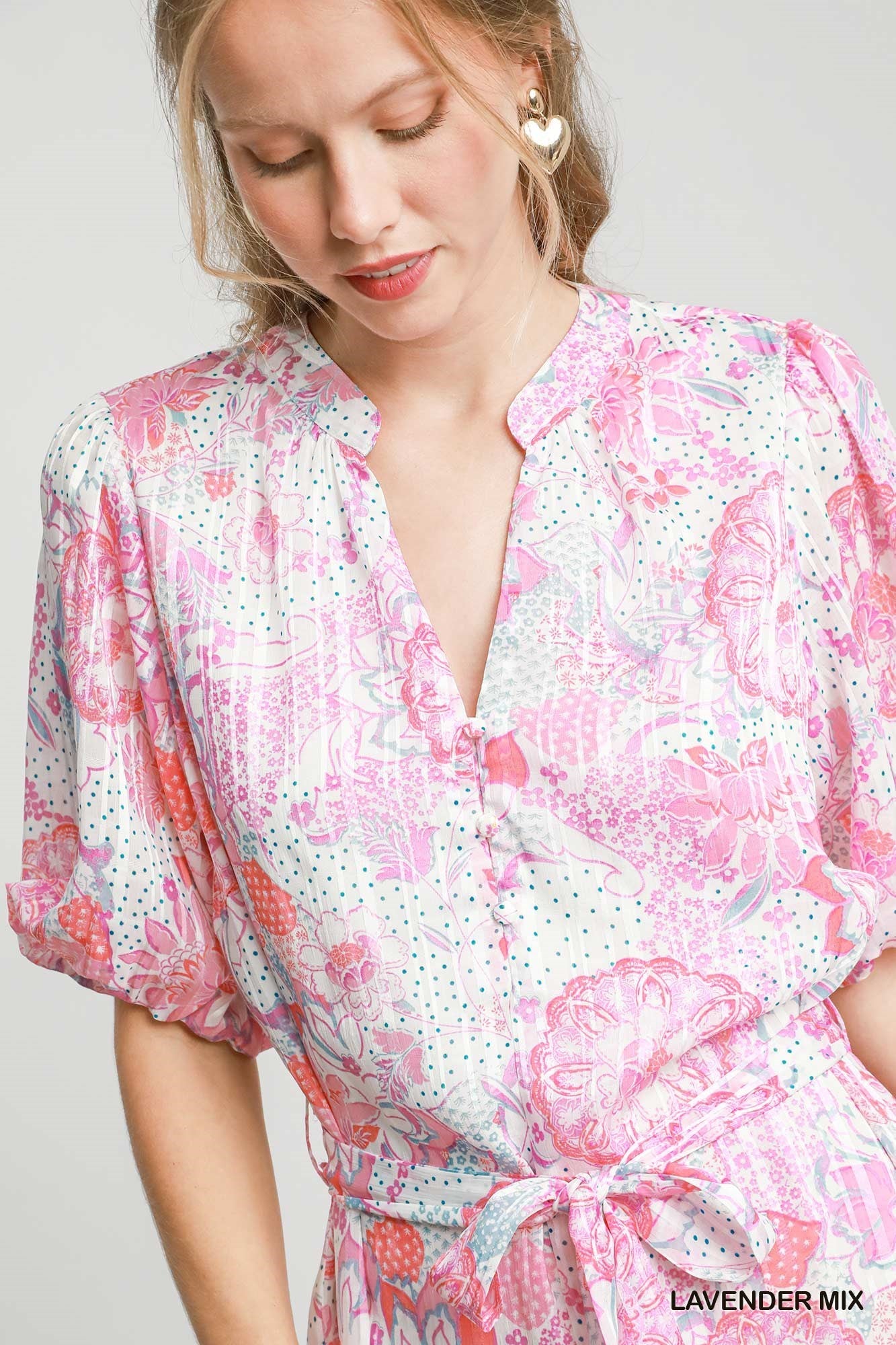 Lurex Print Mini Dress