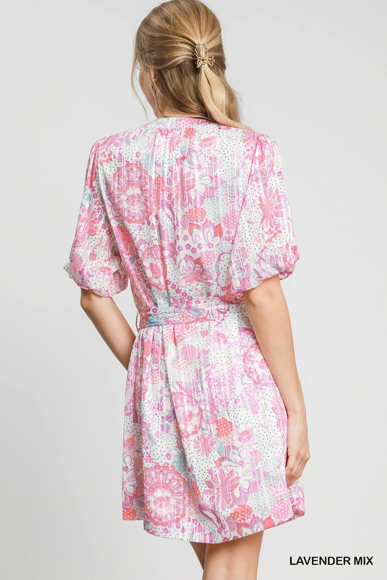 Lurex Print Mini Dress